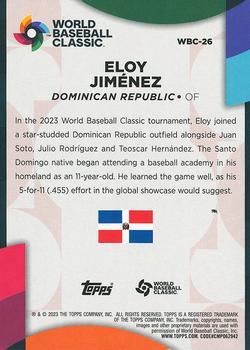 2023 Topps - World Baseball Classic Stars #WBC-26 Eloy Jiménez Back