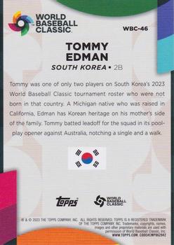 2023 Topps - World Baseball Classic Stars #WBC-46 Tommy Edman Back