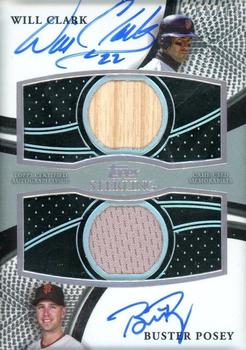 2023 Topps Sterling - Sterling Sets Dual Autograph Relics #SDAR-CP Buster Posey / Will Clark Front