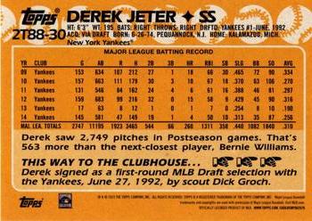 2023 Topps - 1988 Topps Baseball 35th Anniversary (Series Two) #2T88-30 Derek Jeter Back