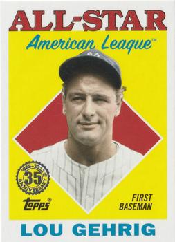 2023 Topps - 1988 Topps Baseball 35th Anniversary All-Stars #88AS-27 Lou Gehrig Front