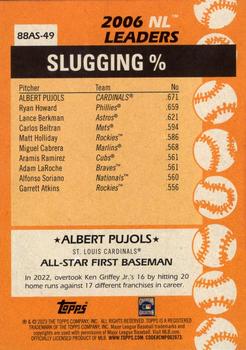 2023 Topps - 1988 Topps Baseball 35th Anniversary All-Stars #88AS-49 Albert Pujols Back