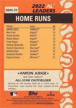 2023 Topps - 1988 Topps Baseball 35th Anniversary All-Stars Blue #88AS-29 Aaron Judge Back