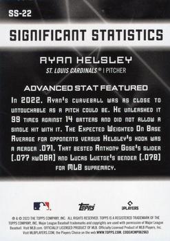 2023 Topps - Significant Statistics #SS-22 Ryan Helsley Back