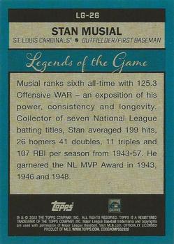 2023 Topps - Legends of the Game #LG-26 Stan Musial Back