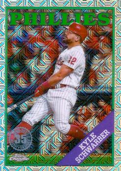 2023 Topps - 1988 Topps Baseball 35th Anniversary Chrome Silver Pack (Series Two) #2T88C-10 Kyle Schwarber Front