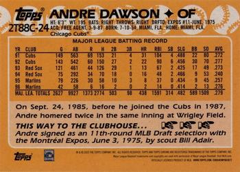 2023 Topps - 1988 Topps Baseball 35th Anniversary Chrome Silver Pack (Series Two) #2T88C-24 Andre Dawson Back