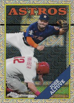 2023 Topps - 1988 Topps Baseball 35th Anniversary Chrome Silver Pack (Series Two) #2T88C-52 Jose Altuve Front