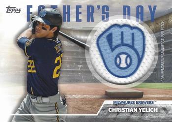 2023 Topps - Father's Day Commemorative Team Patches #FD-CY Christian Yelich Front