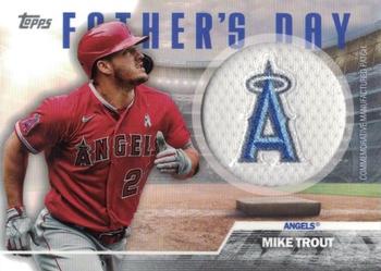 2023 Topps - Father's Day Commemorative Team Patches #FD-MT Mike Trout Front