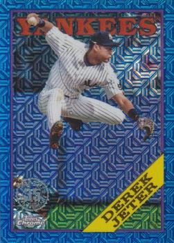 2023 Topps - 1988 Topps Baseball 35th Anniversary Chrome Silver Pack Blue (Series Two) #2T88C-13 Derek Jeter Front