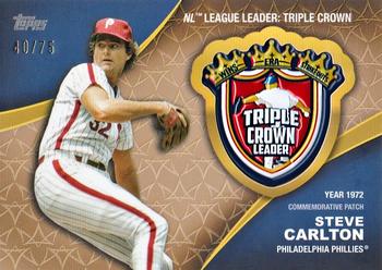 2023 Topps - Crowning Achievements Commemorative Patch Gold #CA-SC Steve Carlton Front