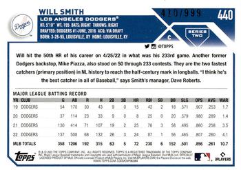 2023 Topps - Blue Foilboard #440 Will Smith Back
