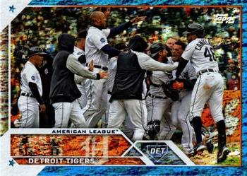 2023 Topps - Blue Foilboard #555 Detroit Tigers Front