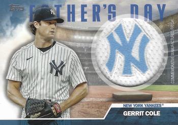 2023 Topps - Father's Day Commemorative Team Patches Blue #FD-GC Gerrit Cole Front