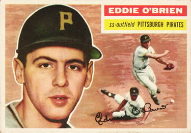 1956 Topps #116 Eddie O'Brien Front