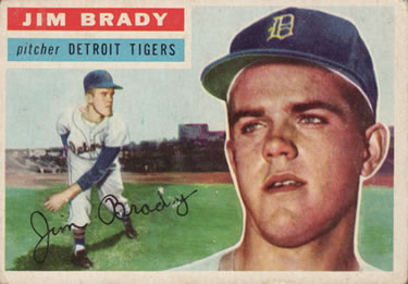 1956 Topps #126 Jim Brady Front