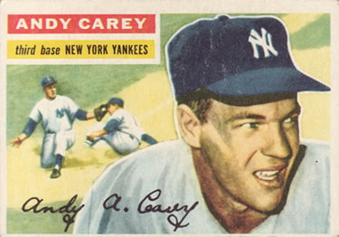 1956 Topps #12 Andy Carey Front