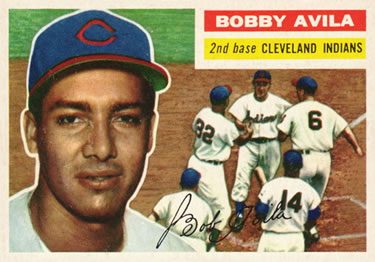 1956 Topps #132 Bobby Avila Front