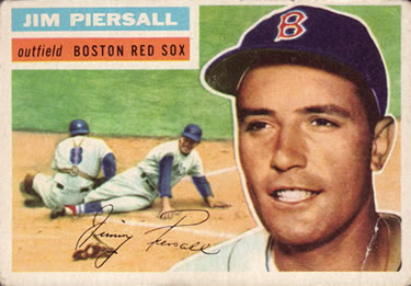1956 Topps #143 Jim Piersall Front