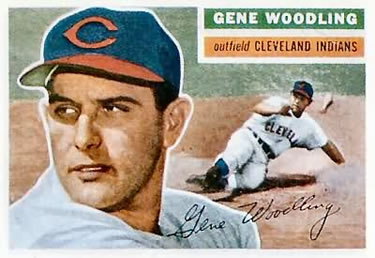 1956 Topps #163 Gene Woodling Front