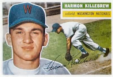 1956 Topps #164 Harmon Killebrew Front