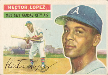1956 Topps #16 Hector Lopez Front