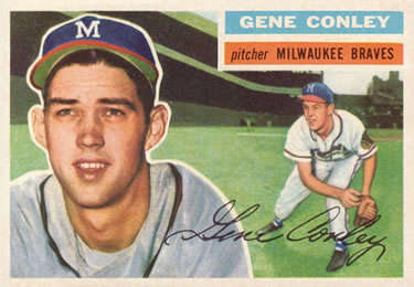 1956 Topps #17 Gene Conley Front