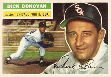 1956 Topps #18 Dick Donovan Front