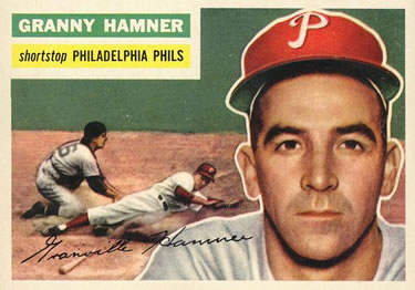 1956 Topps #197 Granny Hamner Front