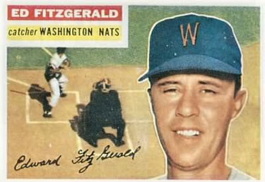 1956 Topps #198 Ed Fitz Gerald Front