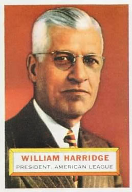 1956 Topps #1 Will Harridge Front