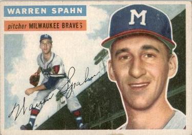 1956 Topps #10 Warren Spahn Front