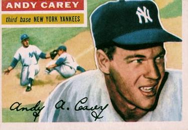 1956 Topps #12 Andy Carey Front