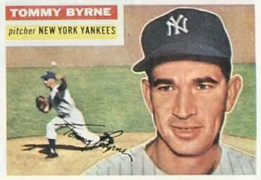 1956 Topps #215 Tommy Byrne Front