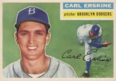 1956 Topps #233 Carl Erskine Front