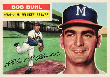 1956 Topps #244 Bob Buhl Front