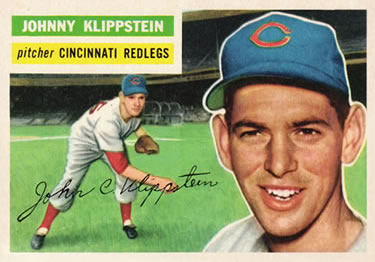 1956 Topps #249 Johnny Klippstein Front