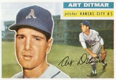 1956 Topps #258 Art Ditmar Front