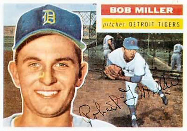 1956 Topps #263 Bob Miller Front