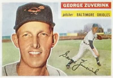 1956 Topps #276 George Zuverink Front