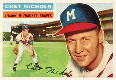 1956 Topps #278 Chet Nichols Front