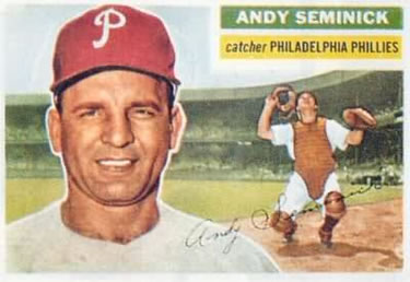 1956 Topps #296 Andy Seminick Front