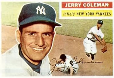 1956 Topps #316 Jerry Coleman Front