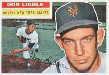 1956 Topps #325 Don Liddle Front