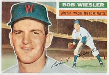 1956 Topps #327 Bob Wiesler Front