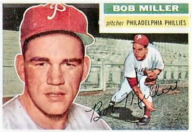 1956 Topps #334 Bob Miller Front