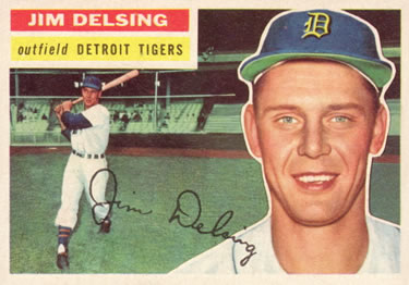 1956 Topps #338 Jim Delsing Front