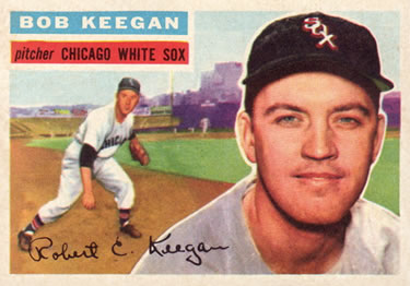 1956 Topps #54 Bob Keegan Front