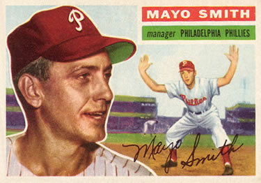 1956 Topps #60 Mayo Smith Front
